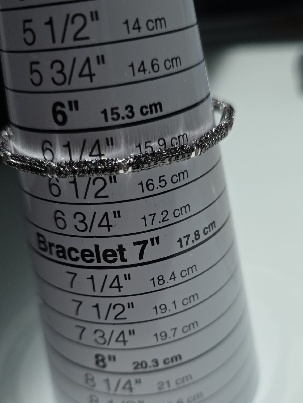 Sterling Silver Textured Bracelet - Silver